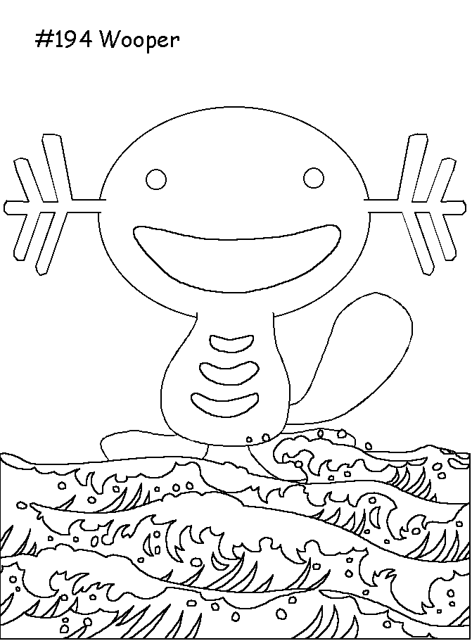 coloriage pokemon wooper